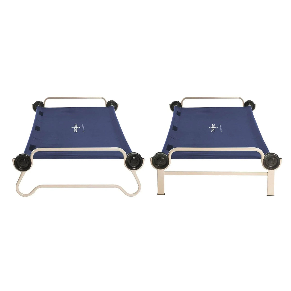 2026 NewDisc-O-Bed XL Cam-O-Bunk Benchable Double Cot with Storage Organizers, Navy