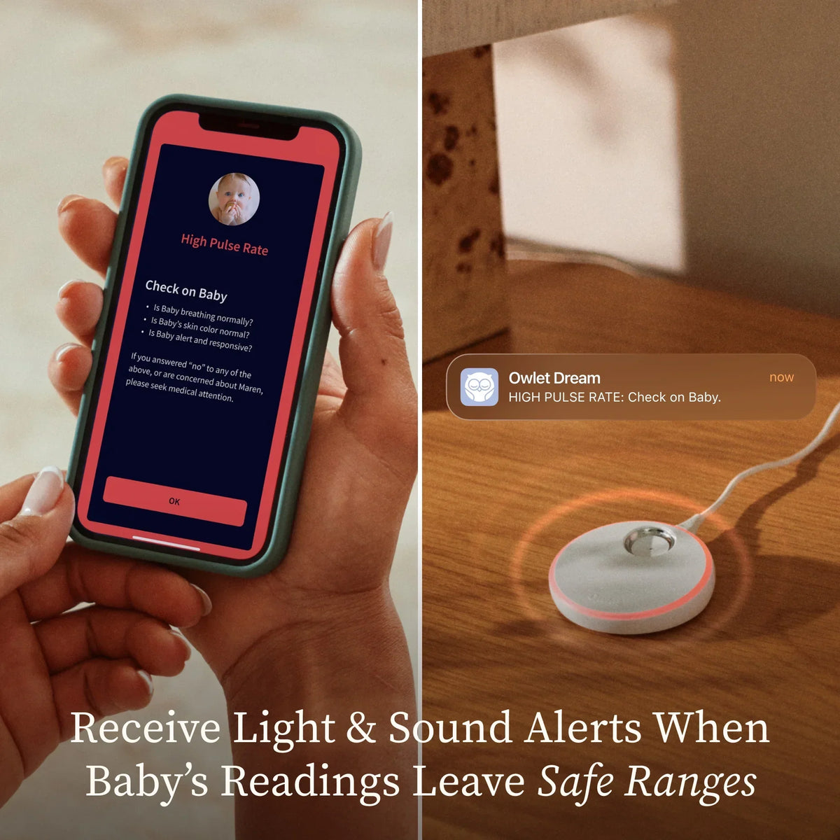 2026 NewOwlet Dream Duo (3rd Gen) �C FDA-Cleared, All-in-One Smart Baby Monitoring with Sock & 2K HD Cam