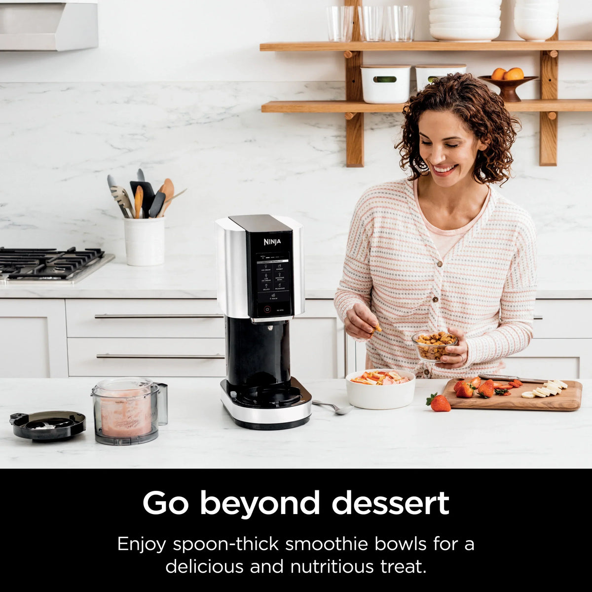 2026 NewNinja. CREAMi., Ice Cream Maker and Frozen Treat Maker with 7 One-Touch Programs, NC300WMWH