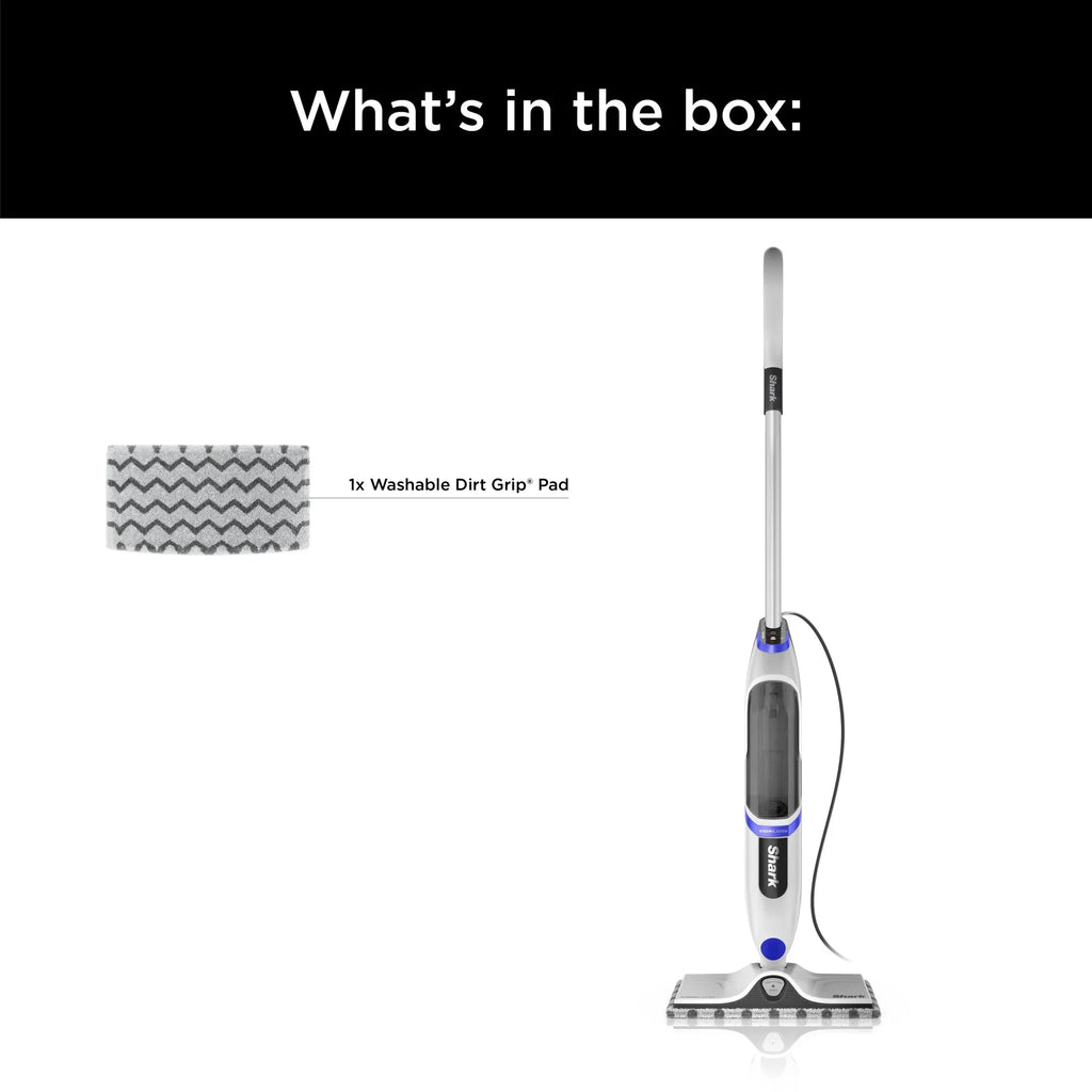 2026 NewShark SteamSpot Steam Mop with Steam Blaster for Sealed Hard Floors, XL Removable Tank, Washable Dirt Grip Pad, 2 Modes,S2000