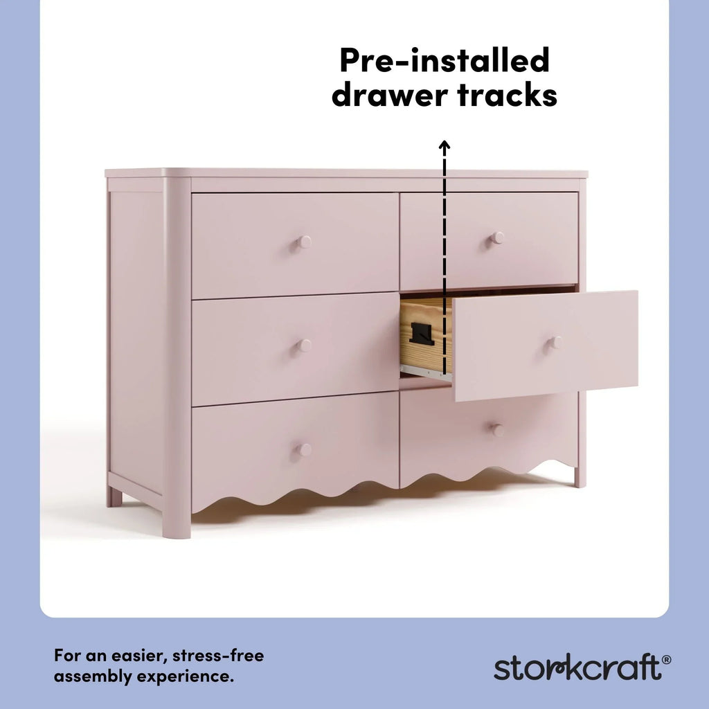 2026 NewStorkcraft Casablanca 6 Drawer Nursery Dresser, Sage