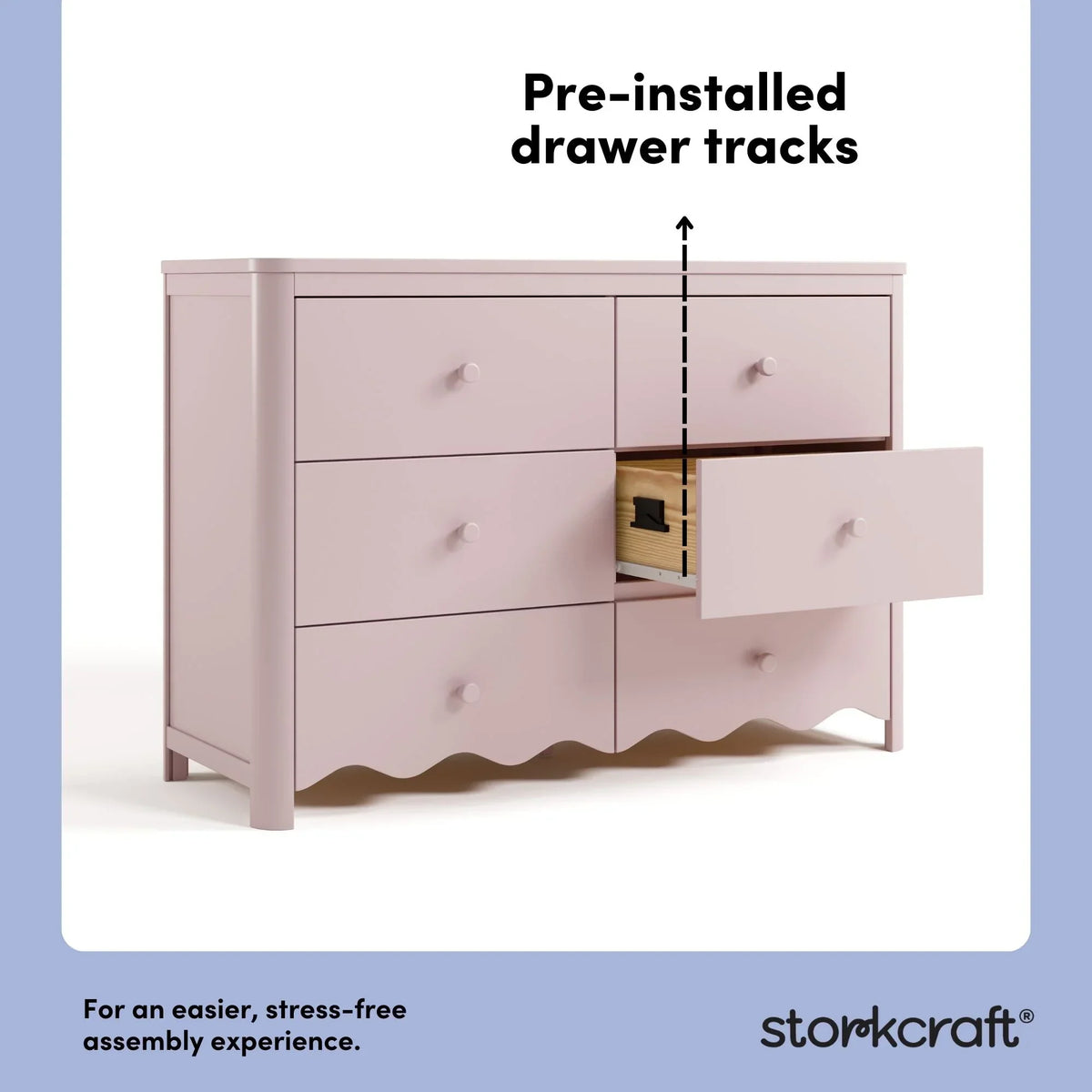 2026 NewStorkcraft Casablanca 6 Drawer Nursery Dresser, Sage