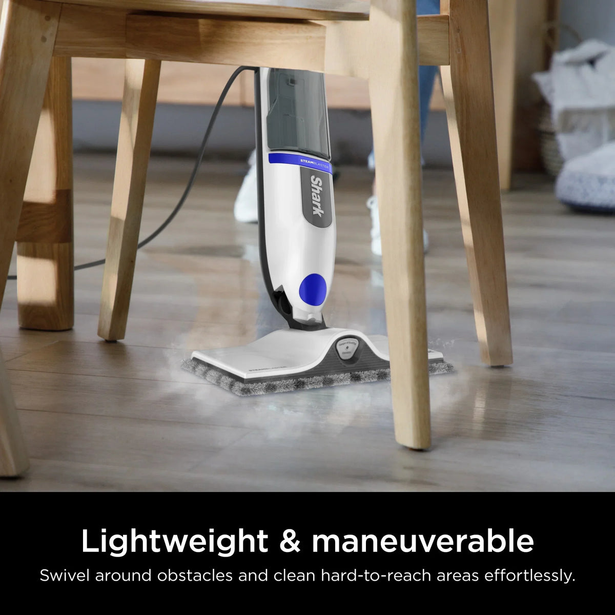 2026 NewShark SteamSpot Steam Mop with Steam Blaster for Sealed Hard Floors, XL Removable Tank, Washable Dirt Grip Pad, 2 Modes,S2000
