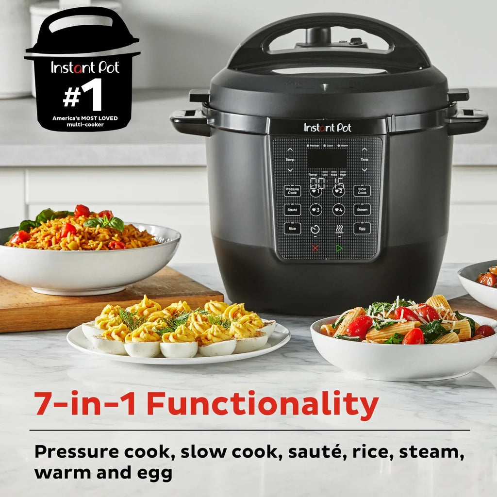 2026 NewInstant Pot 6Qt RIO Chef Series 7-in-1 Multi-Cooker, Pressure Cooker, Slow Cook, & More, Black