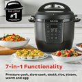 2026 NewInstant Pot 6Qt RIO Chef Series 7-in-1 Multi-Cooker, Pressure Cooker, Slow Cook, & More, Black