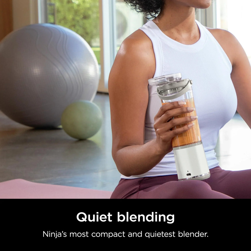 2026 NewNinja Blast Portable Blender, Cordless, 18oz. Vessel, Personal Blender for Shakes & Smoothies, BPA Free, Leakproof Lid & Sip Spout, USB-C Rechargeable, Dishwasher Safe Parts, Metallic Purple,