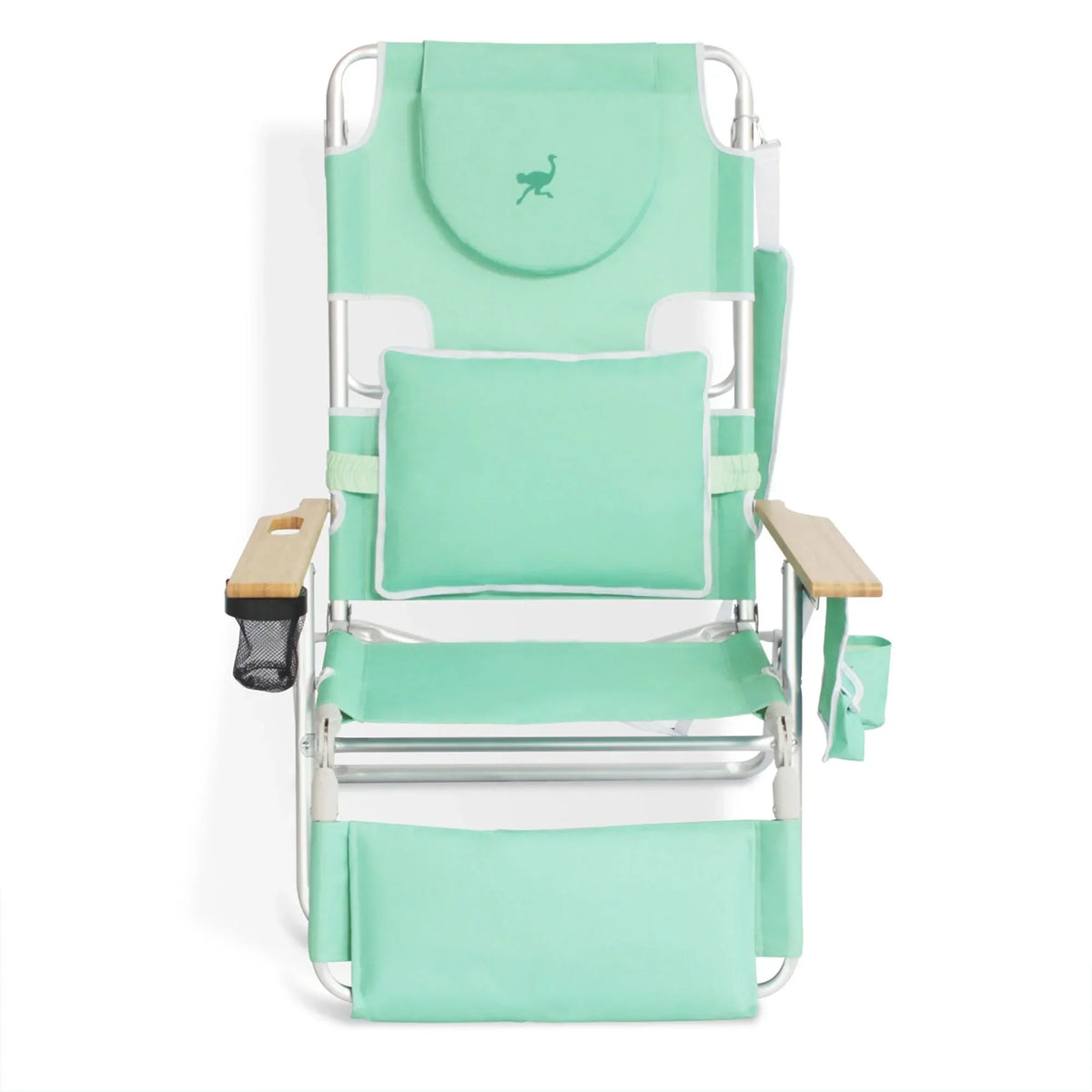 2026 NewOstrich Deluxe 3N1 Lightweight Outdoor Beach Lounge Chair w/Footrest, Pink