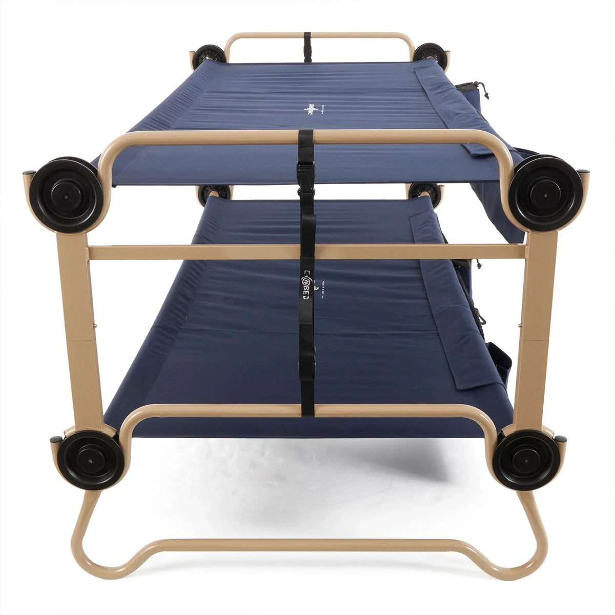 2026 NewDisc-O-Bed XL Cam-O-Bunk Benchable Double Cot with Storage Organizers, Navy