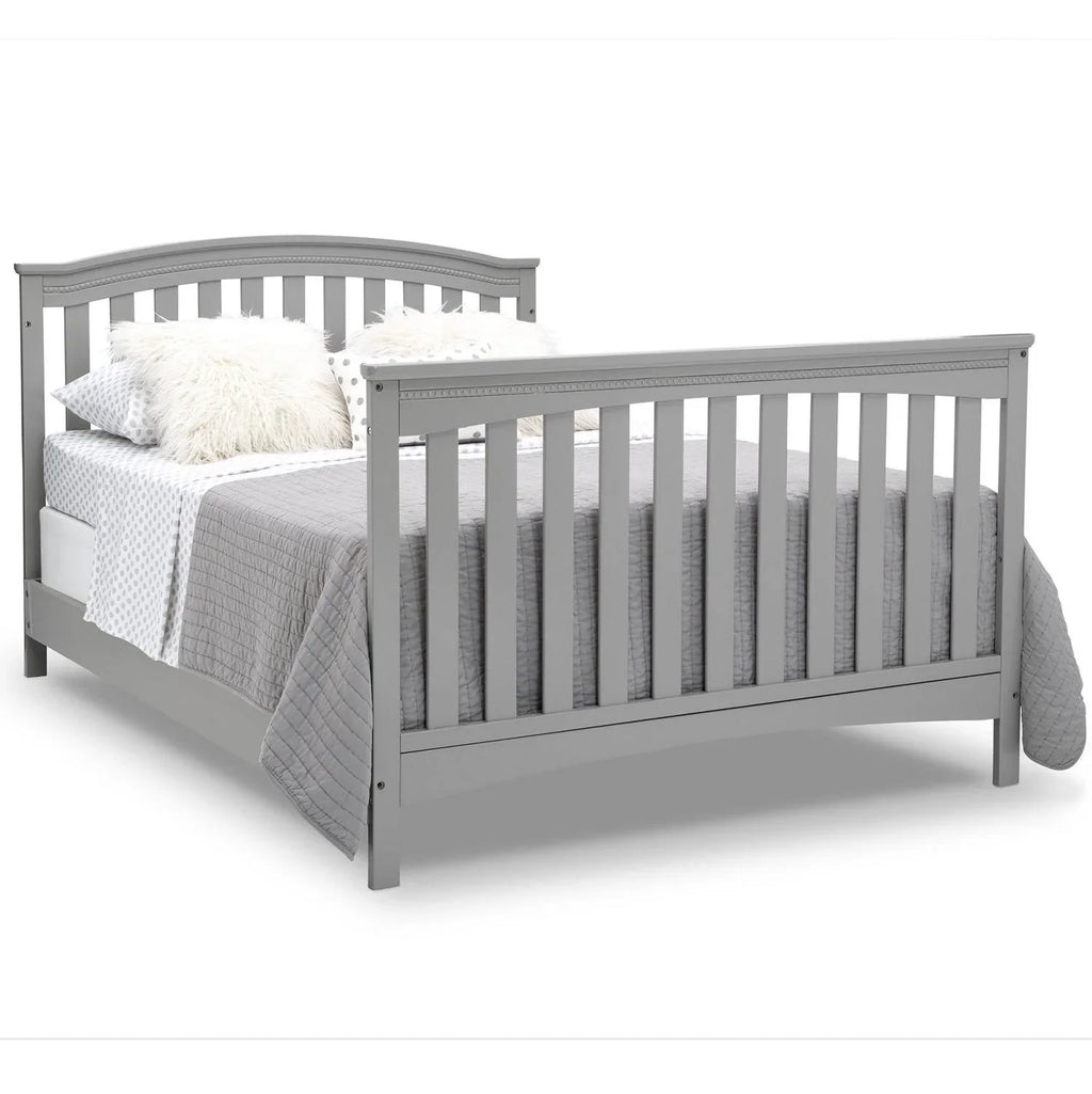 2026 NewDelta Children Waverly 6-in-1 Convertible Baby Crib. Grey