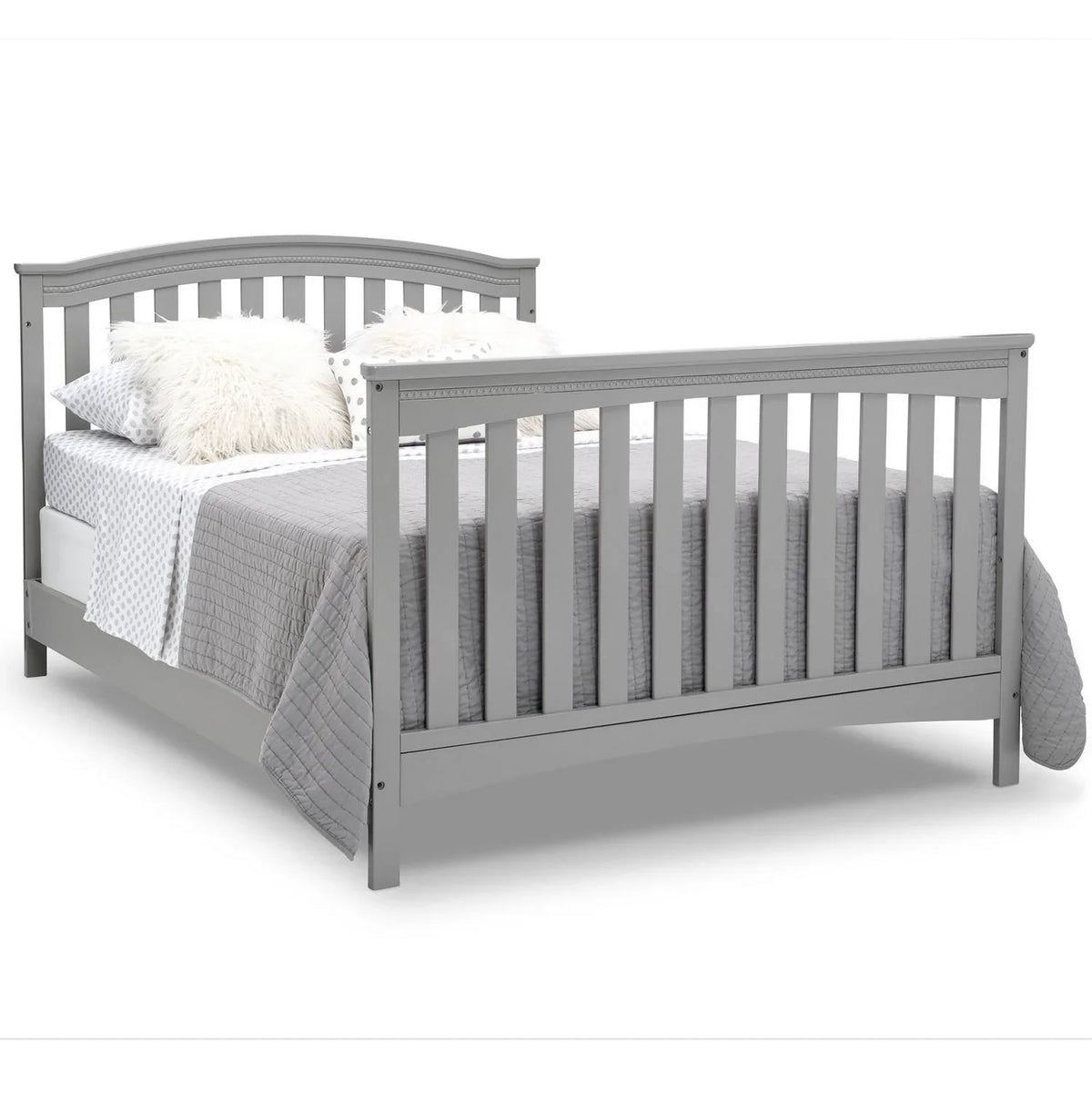2026 NewDelta Children Waverly 6-in-1 Convertible Baby Crib. Grey