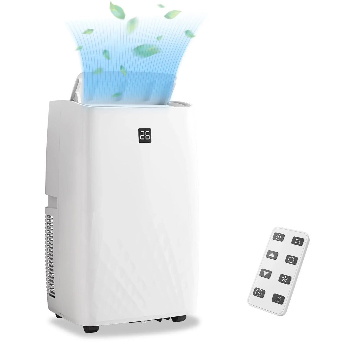 2026 NewTROPOW 14000BTU Portable Air Conditioners Cool Up to 750 Sq.Ft, 4 in 1 Portable AC Unit with Remote Control/Dehumidifier/3 speeds fan/Sleep Mode for living room, bedroom, office