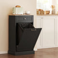 2026 NewHOMCOM Kitchen Tilt Out Trash Bin Cabinet, Free Standing Recycling Cabinet