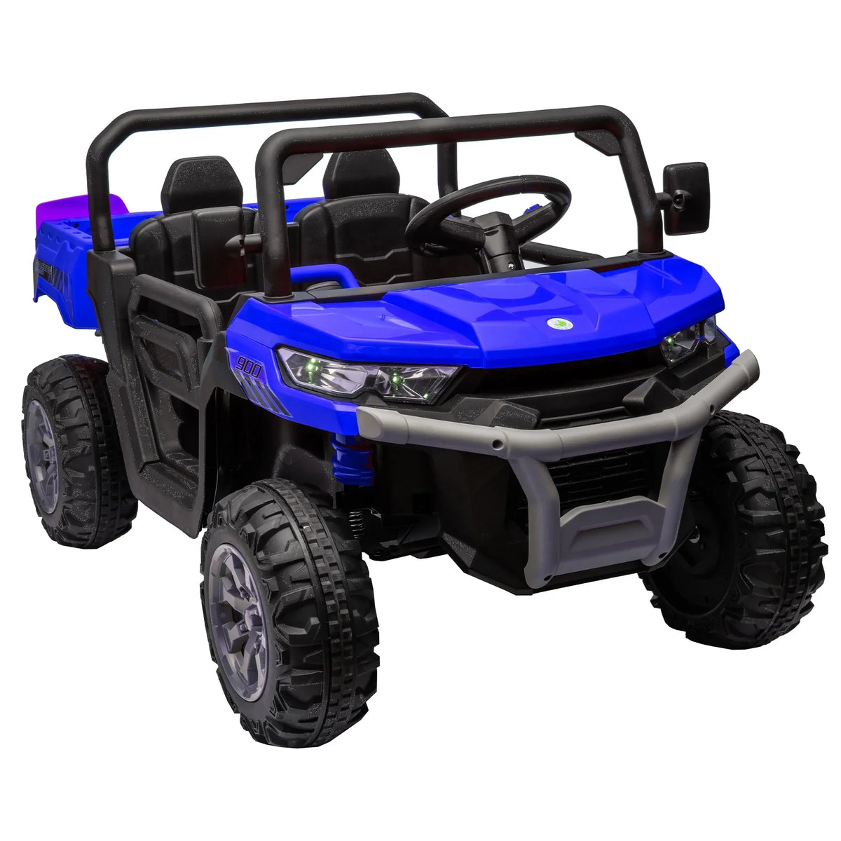 2026 NewXuanlur 24V 2 Seater Kids Ride on Car Truck, Ride on UTV W/ 2x200W Motor, 24 Volt Ride on Toys W/ Dump Bed/Shovel, Electric Car for Kids W/ Durable Tires, LED Light, Music, Remote Control, Black