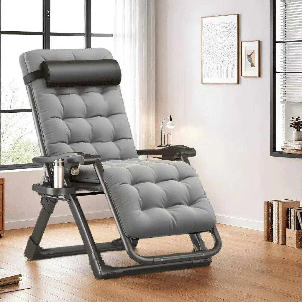 2026 NewNaipo Zero Gravity Chair, Outdoor Foldable Padded Lounge Chair Recliner with Side Table, 353lbs Lounge Chair Sleep Relaxing, Winner