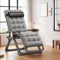 2026 NewNaipo Zero Gravity Chair, Outdoor Foldable Padded Lounge Chair Recliner with Side Table, 353lbs Lounge Chair Sleep Relaxing, Winner