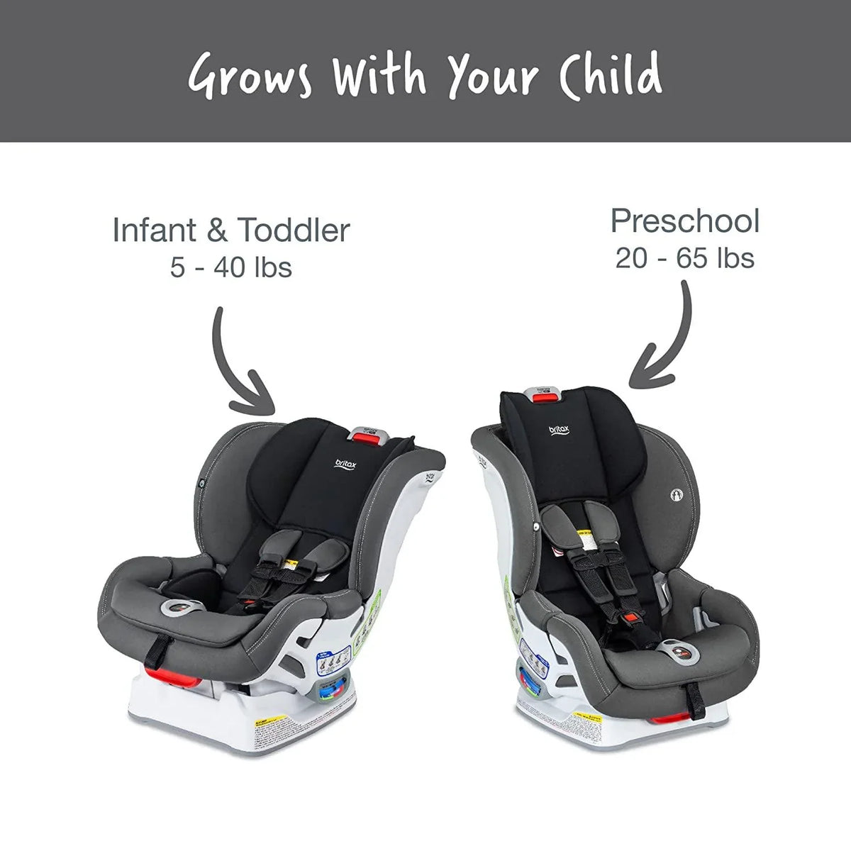 2026 NewBritax Marathon Clicktight Convertible Car Seat. Mod Black SafeWash
