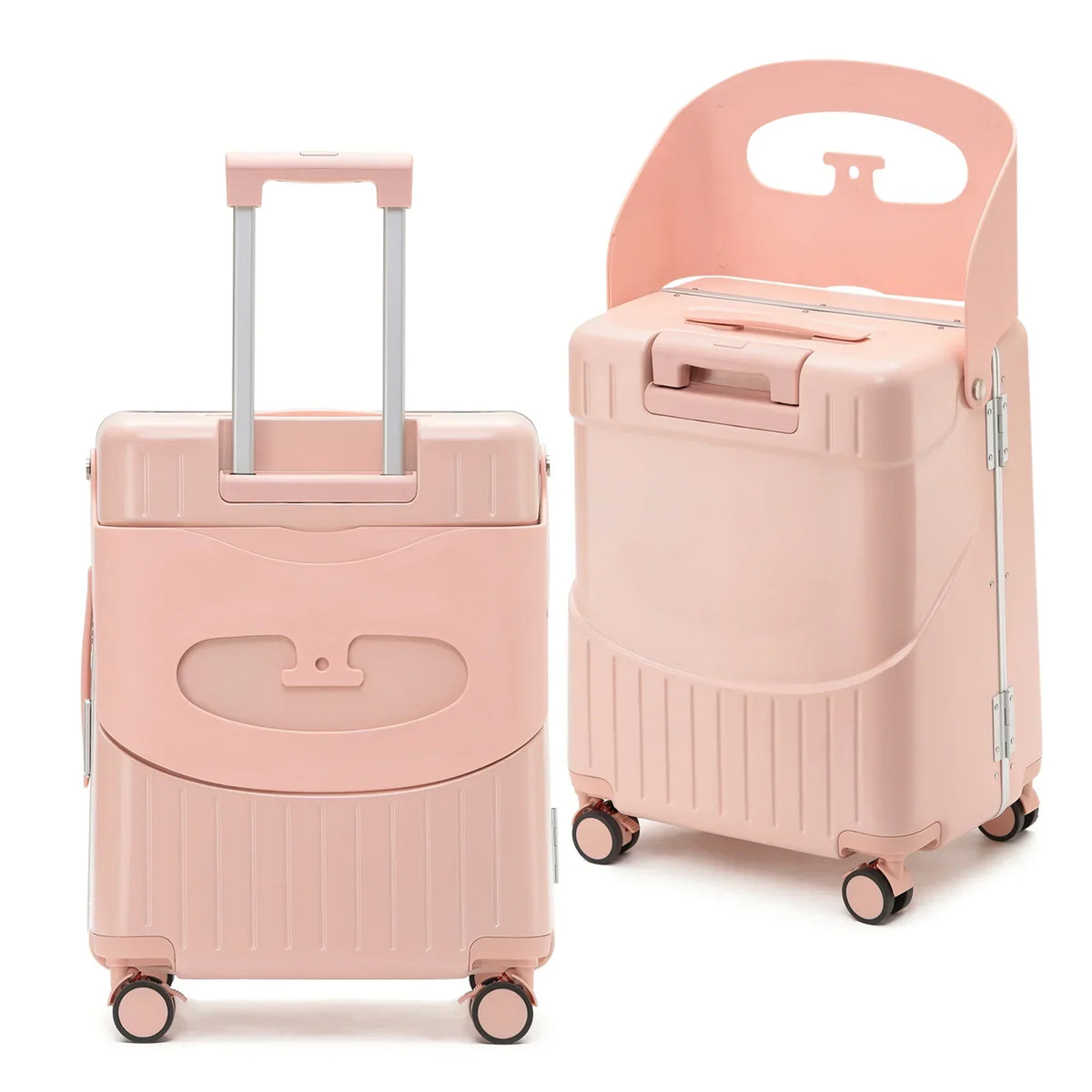 2026 New22 Inch TSA Lock Luggage with for Kids& Adult,Check in Lockable Spinner Wheels Free Luggage Cover and Safety Seatbelt Travel Suitcase