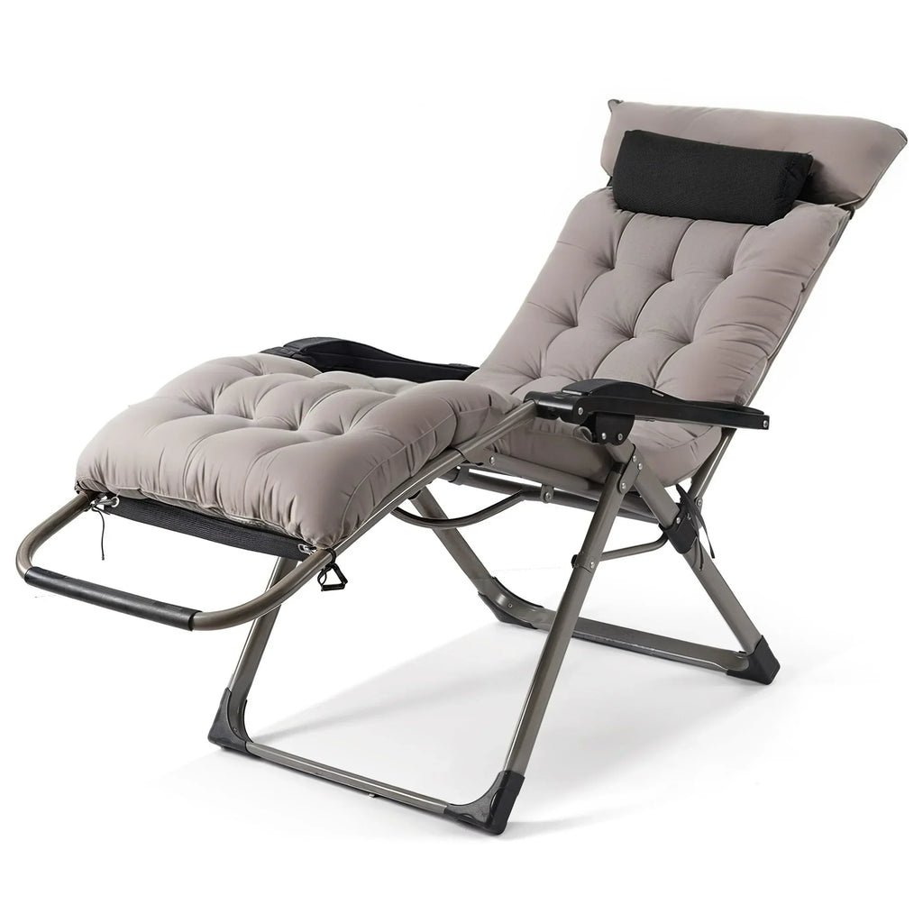 2026 NewNaipo Zero Gravity Chair, Outdoor Foldable Padded Lounge Chair Recliner with Side Table, 353lbs Lounge Chair Sleep Relaxing, Winner