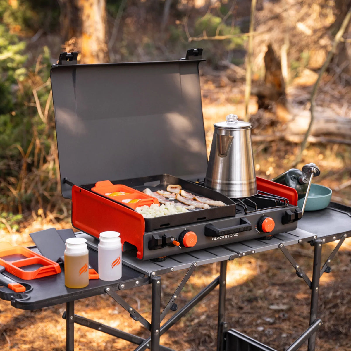 2026 NewBlackstone Adventure Ready 12"x14" Propane Camping Griddle with Side Burner