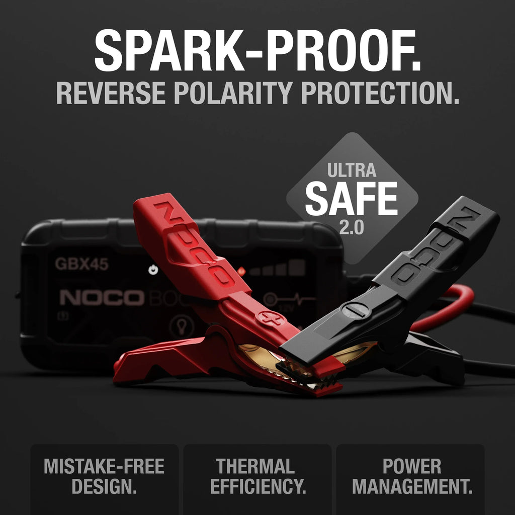 2026 NewNOCO Boost X GBX45: 1250A 12V UltraSafe Portable Lithium Jump Starter