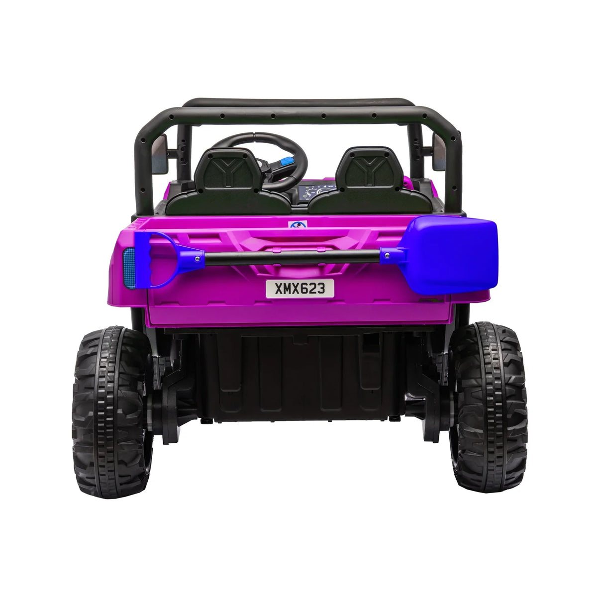 2026 NewXuanlur 24V 2 Seater Kids Ride on Car Truck, Ride on UTV W/ 2x200W Motor, 24 Volt Ride on Toys W/ Dump Bed/Shovel, Electric Car for Kids W/ Durable Tires, LED Light, Music, Remote Control, Black