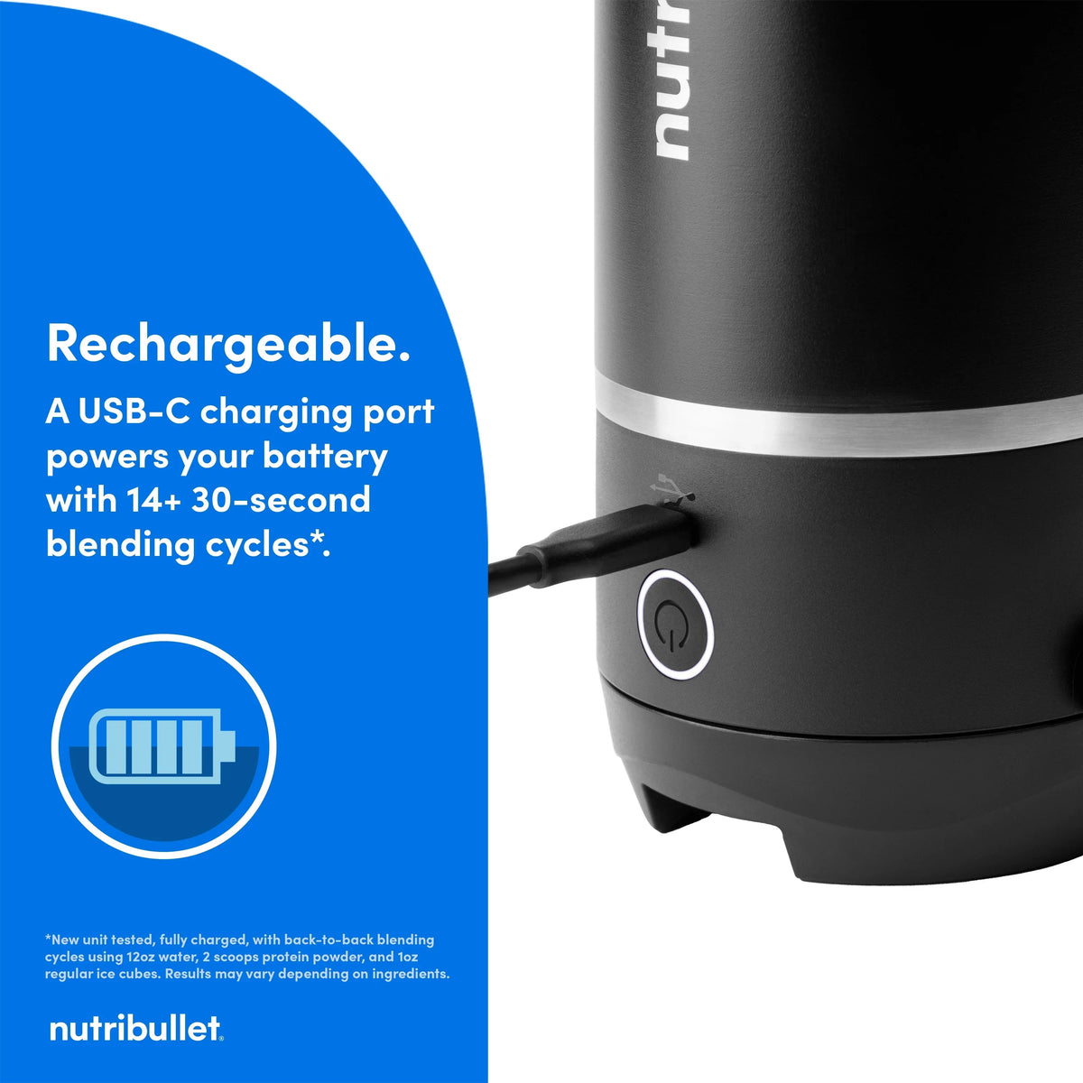 2026 Newnutribullet Flip Insulated Portable Blender NBPB10350AK - Matte Black, 18oz