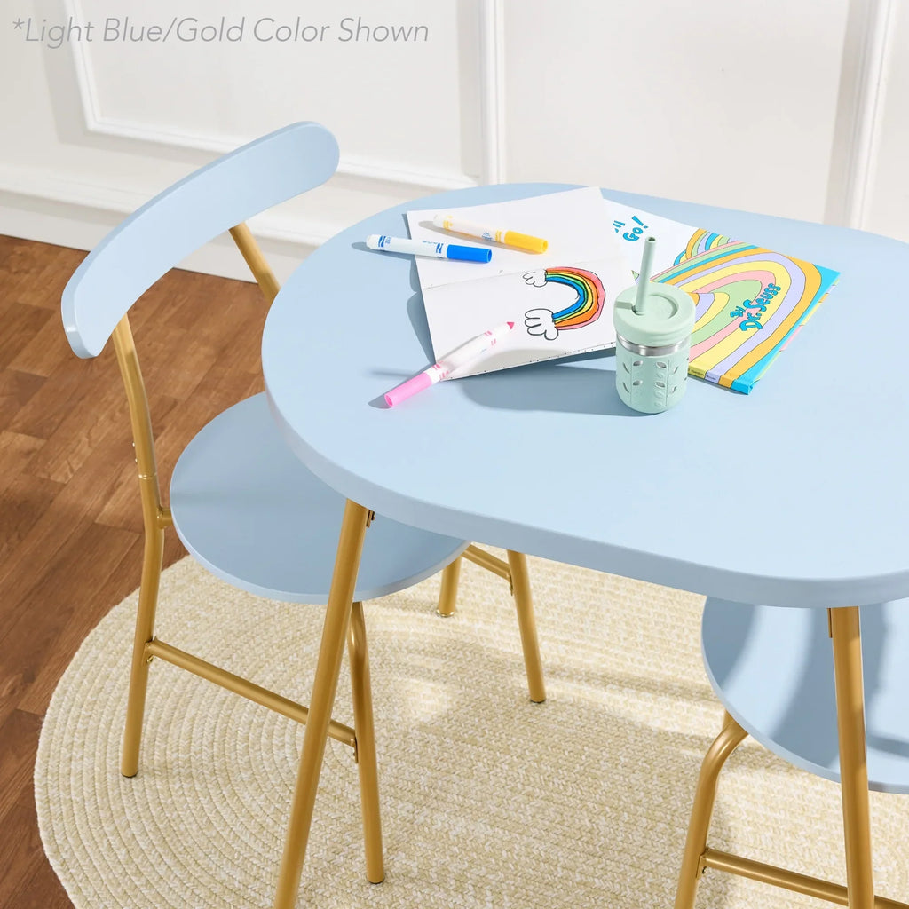 2026 NewBest Choice Products 3-Piece Modern Oval Dining Table Set, Small Kitchen Dinette w/ 2 Chairs - Black/Black