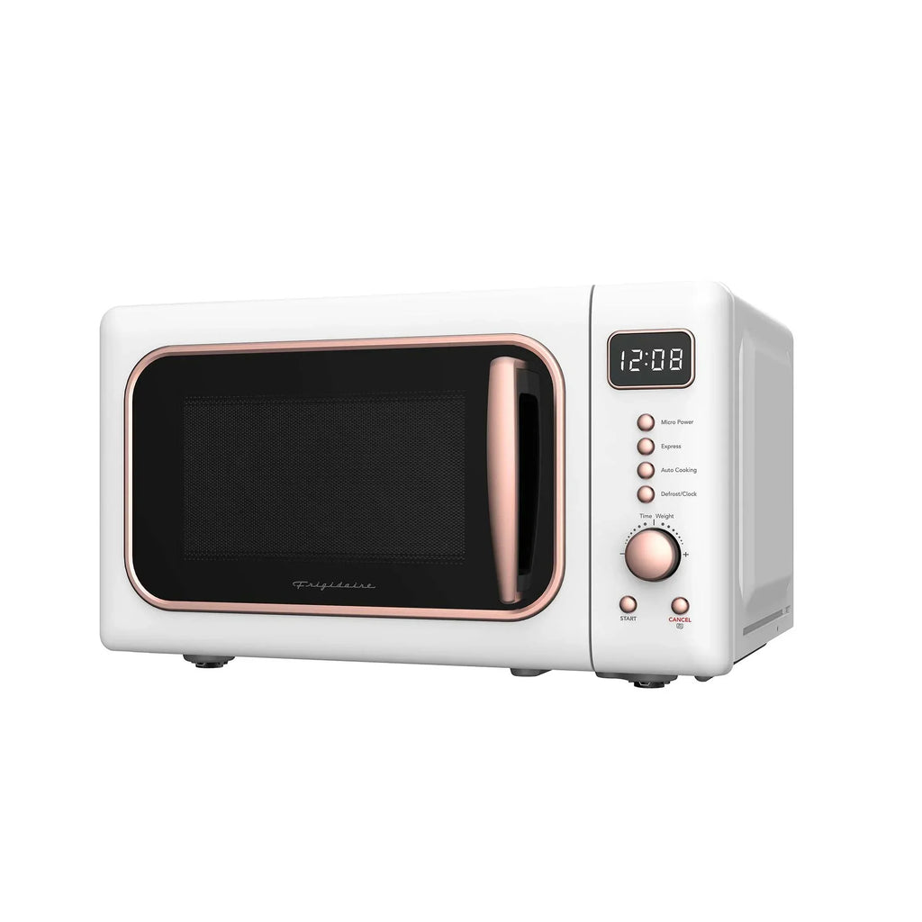 2026 NewFrigidaire 0.7 Cu. Ft. Retro Countertop Microwave Oven, Black and Gold