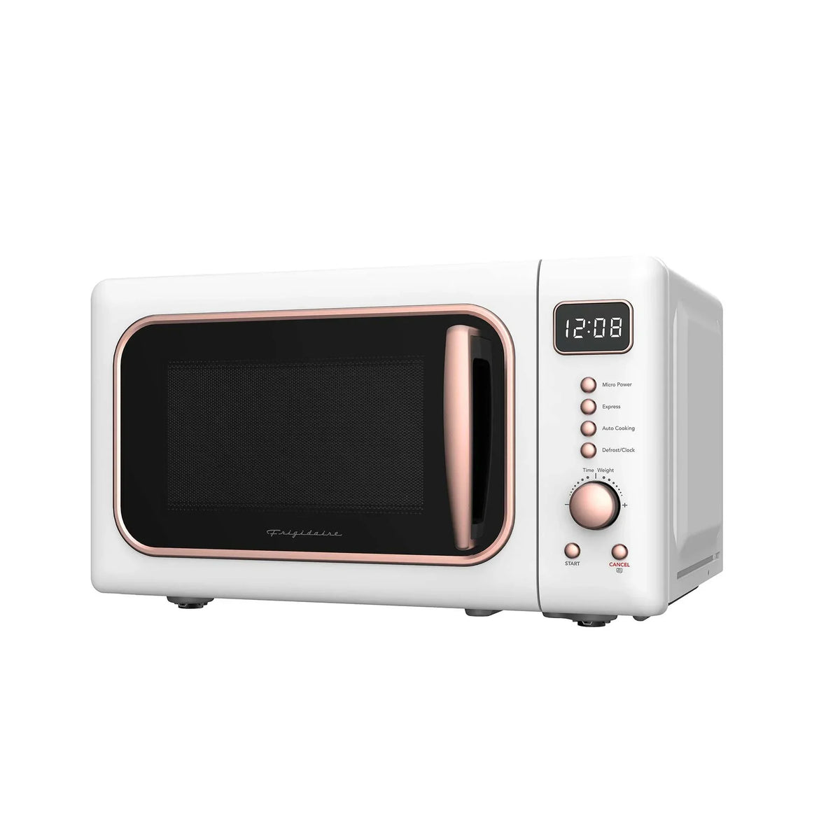 2026 NewFrigidaire 0.7 Cu. Ft. Retro Countertop Microwave Oven, Black and Gold