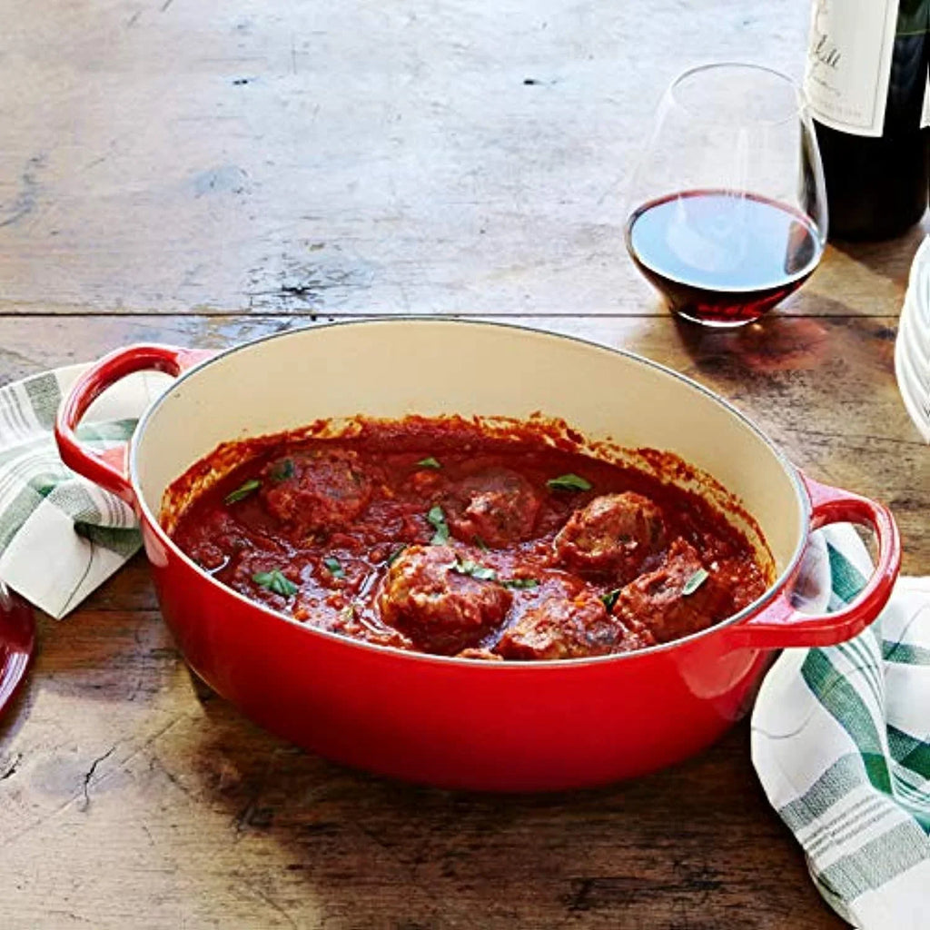 2026 NewLe Creuset Enameled Cast Iron Signature Oval Dutch Oven, 5 qt., Cerise