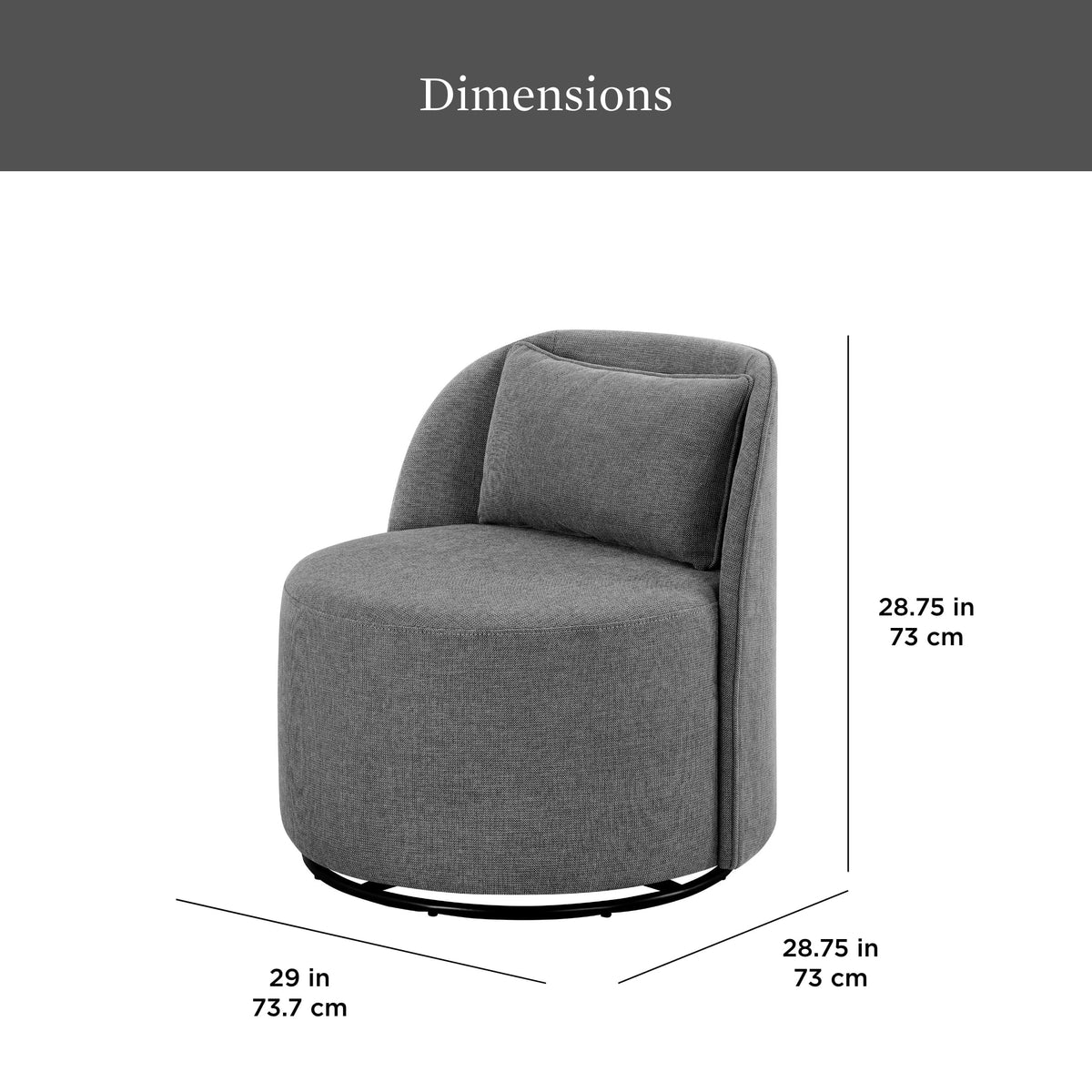 2026 NewBetter Homes & Gardens Juliet Modern Arch Swivel Accent Chair, Cream Boucle