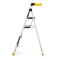 2026 NewGorilla Ladders Removable Dual Platform Heavy Duty Ladder With Project Bucket, 5.5 ft, Aluminum, Multicolor