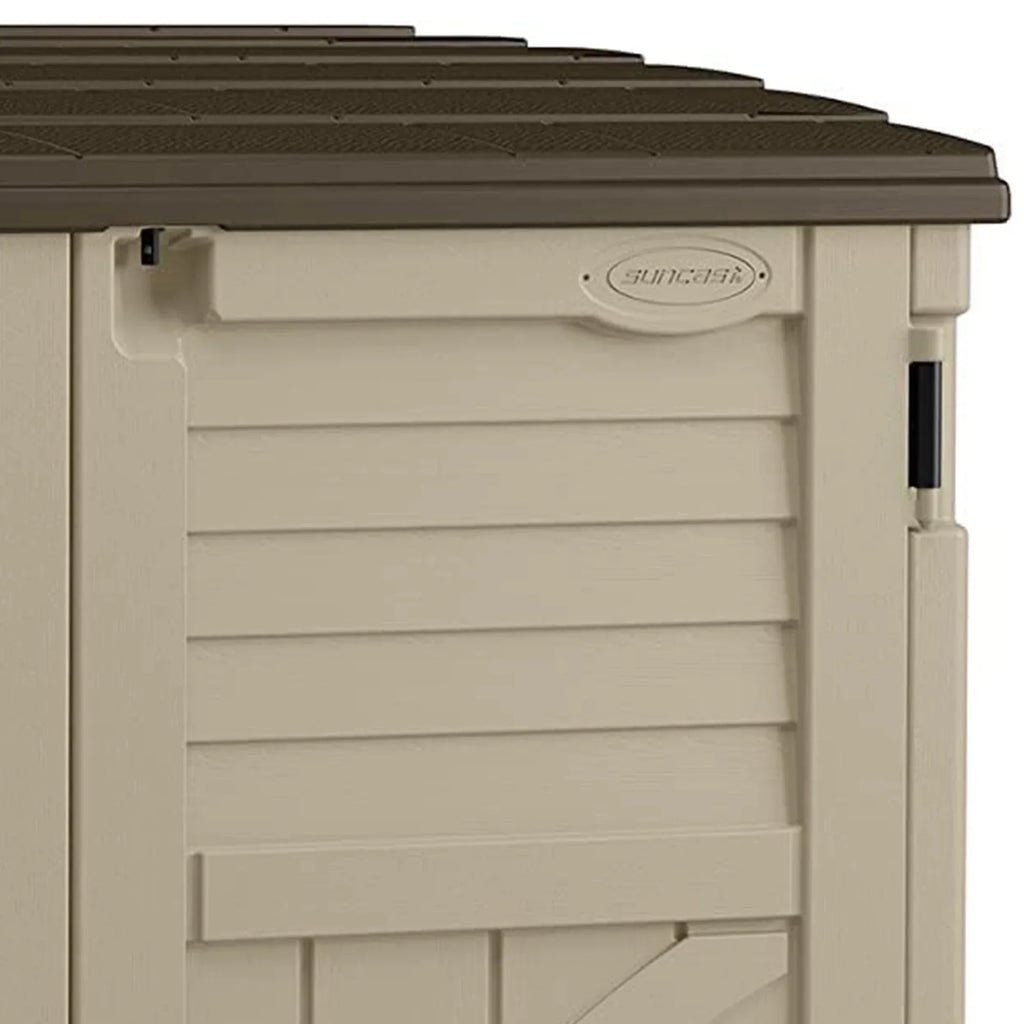 2026 NewSuncast 34 Cubic ft Horizontal Compact Outdoor Storage Shed, Sand