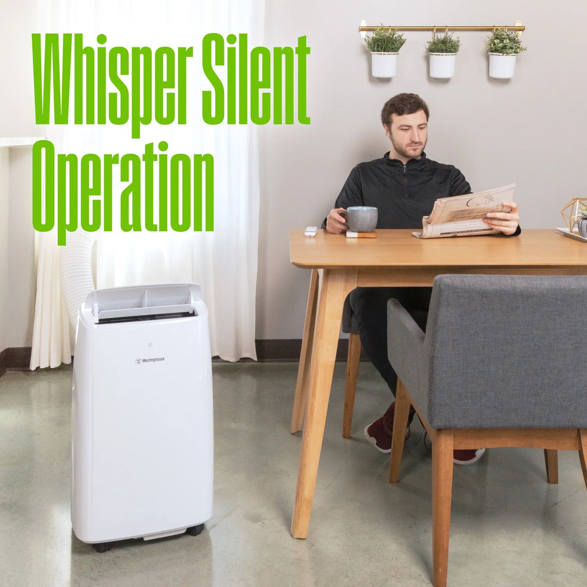 2026 NewWestinghouse 10,000 BTU Portable Air Conditioner & Dehumidifier with Smart App, for Rooms Up to 450 sq ft