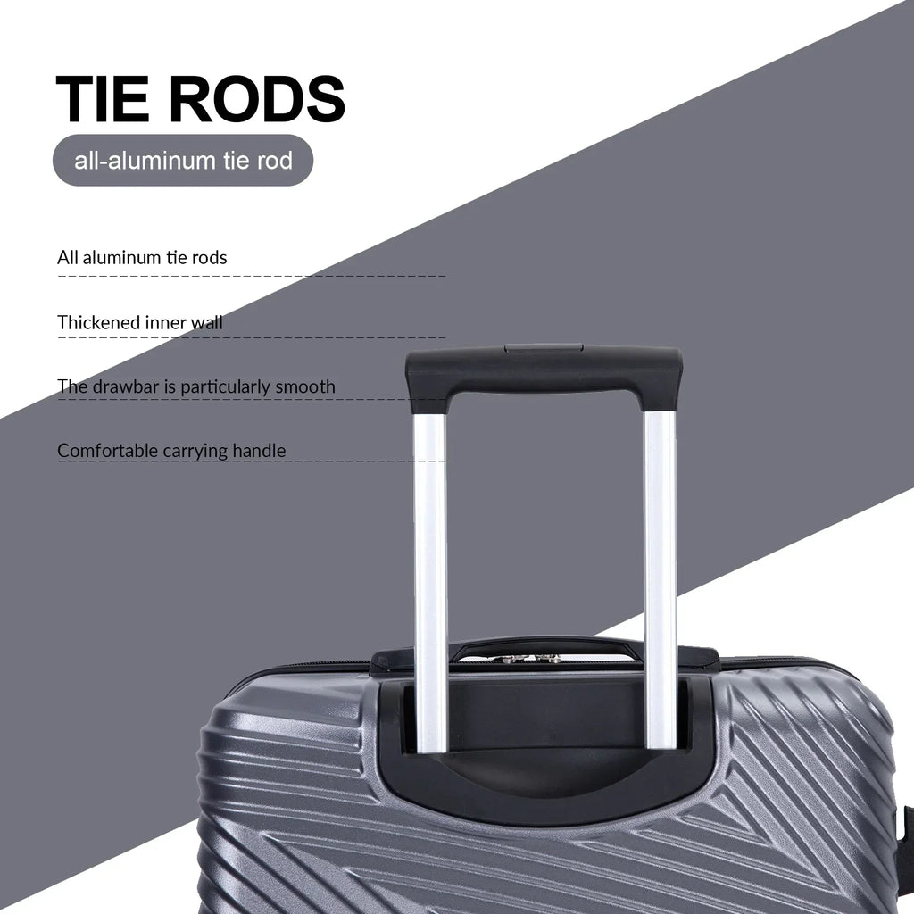 2026 NewTripcomp Luggage 3 Piece Set,Suitcase with Spinner Wheels Hardside Lightweight Luggage 20in24in28in.(Blue)