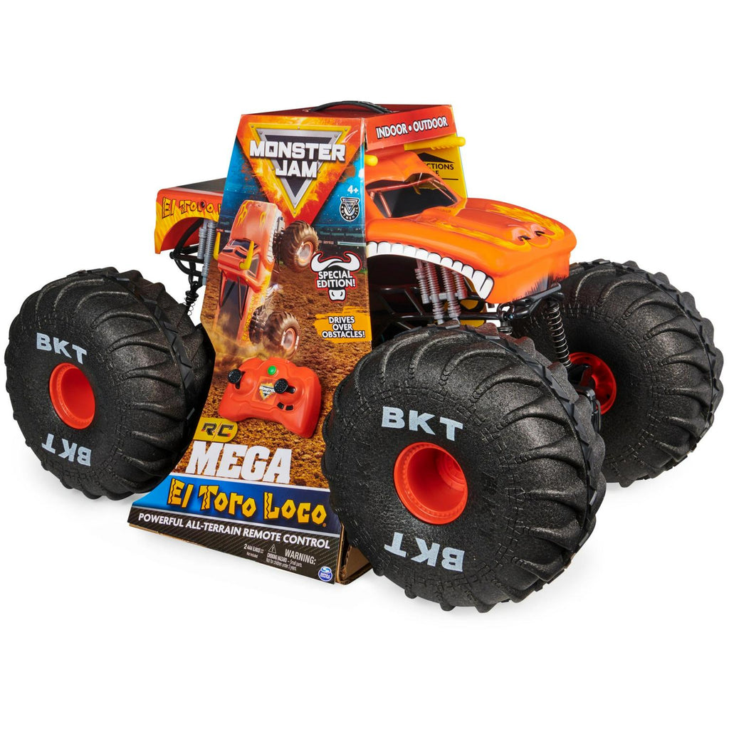 2026 NewMonster Jam MEGA El Toro Loco. Remote Control Monster Truck. 1:6 Scale