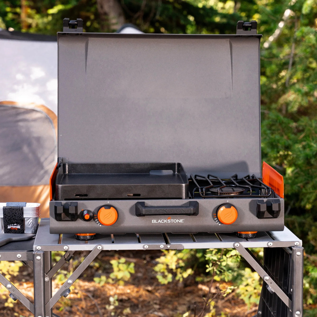 2026 NewBlackstone Adventure Ready 12"x14" Propane Camping Griddle with Side Burner