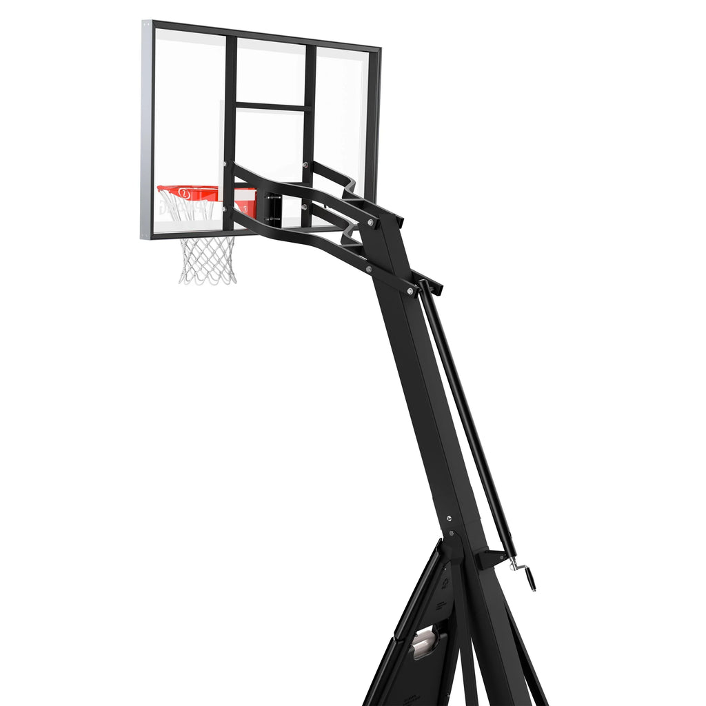 2026 NewSpalding the Beast 7.5ft - 10ft Adjustable Height 60" Glass Portable Basketball System (Adult)