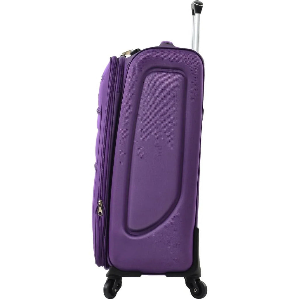 2026 NewSoftside Luggage Expandable 3 Piece Set Suitcase Upright Spinner Softshell Lightweight Luggage Travel Set