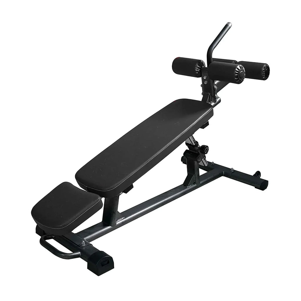 2026 NewFiner Form Semi, Commercial Sit Up Bench Elite, Reverse Crunch Handle for Ab Exercises, Reverse Crunch and Decline Sit Up with 4 Adjustable Height Settings, Black