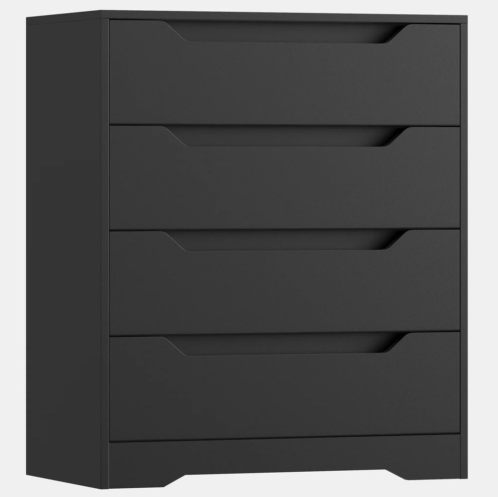 2026 NewHomfa 4 Large Drawers Dresser, Modern Wood Chest of Drawers for Bedroom Hallway Living Room, White