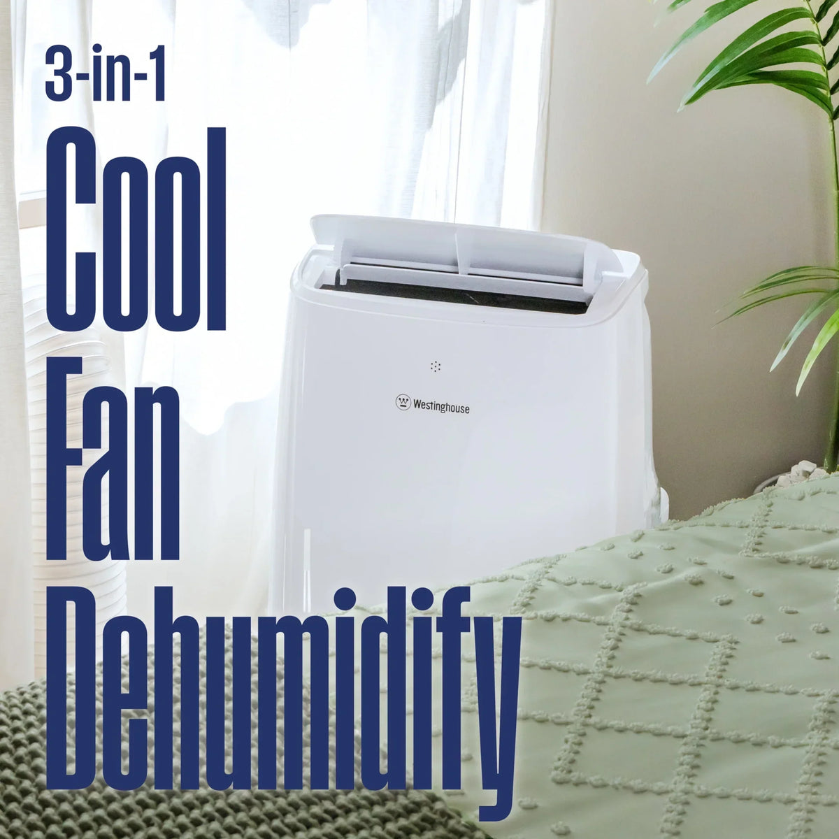 2026 NewWestinghouse 10,000 BTU Portable Air Conditioner & Dehumidifier with Smart App, for Rooms Up to 450 sq ft
