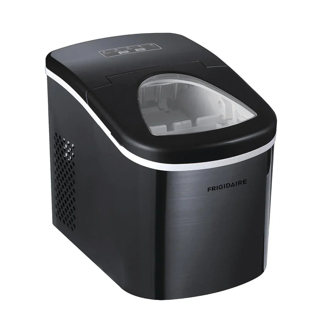 2026 NewFrigidaire Portable Self Cleaning Ice Maker, Black Stainless Steel, (EFIC117-Ssblack_Sc)