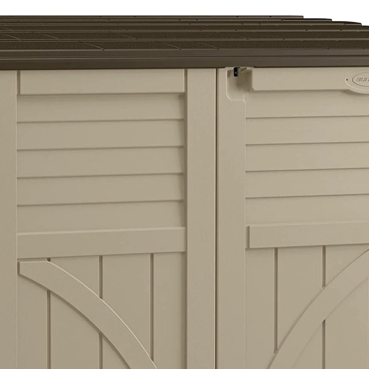 2026 NewSuncast 34 Cubic ft Horizontal Compact Outdoor Storage Shed, Sand