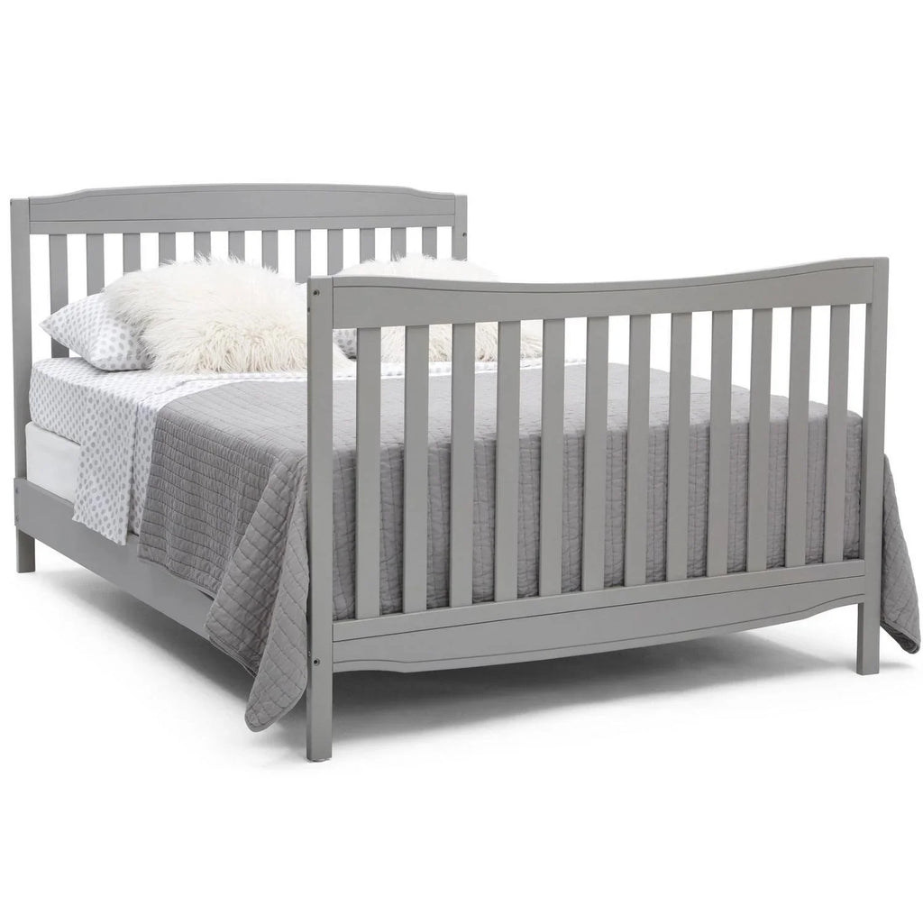 2026 NewDelta Children Mason 6-in-1 Convertible Crib and Changer. Gray