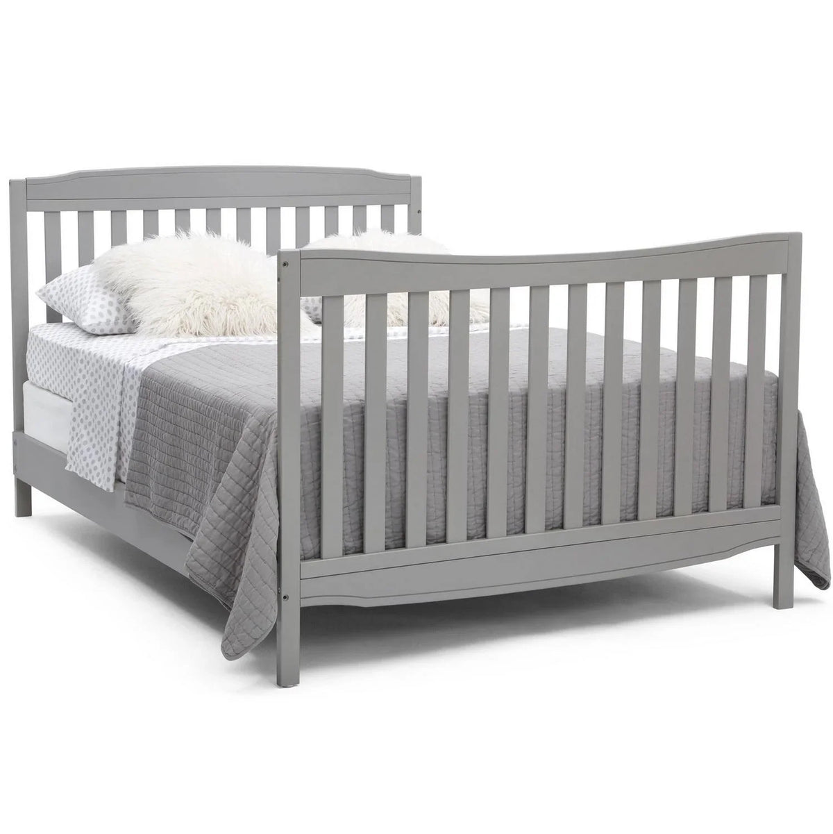 2026 NewDelta Children Mason 6-in-1 Convertible Crib and Changer. Gray