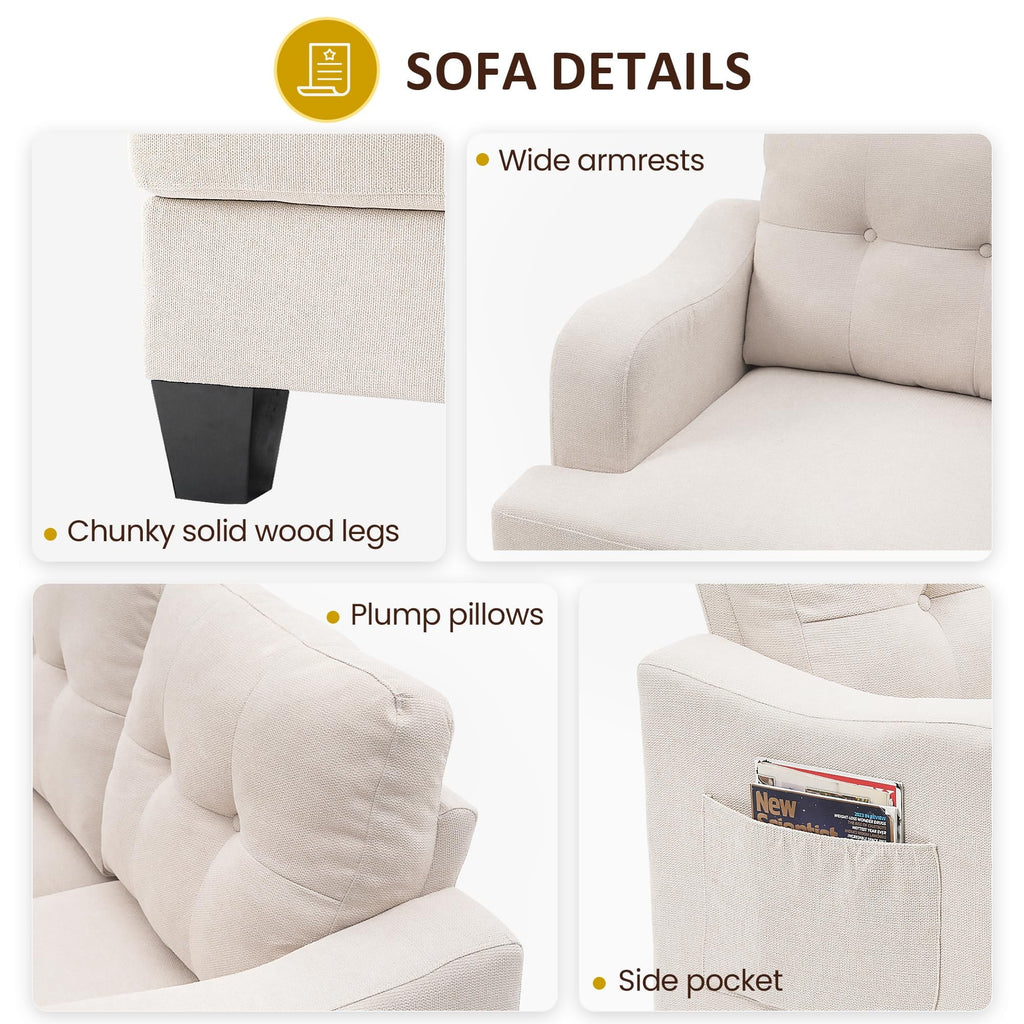 2026 NewRoyalcraft Swivel Nursery Glider Recliner, Comfy Upholstered Glider Chair with Lumbar Pillow and Footrest, Beige