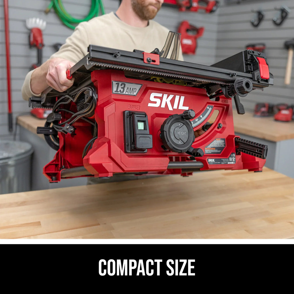 2026 NewSKIL TS6328-00 13 Amp 8-1/4" Compact Portable Jobsite Table Saw with Rack and Pinion Rip Fence
