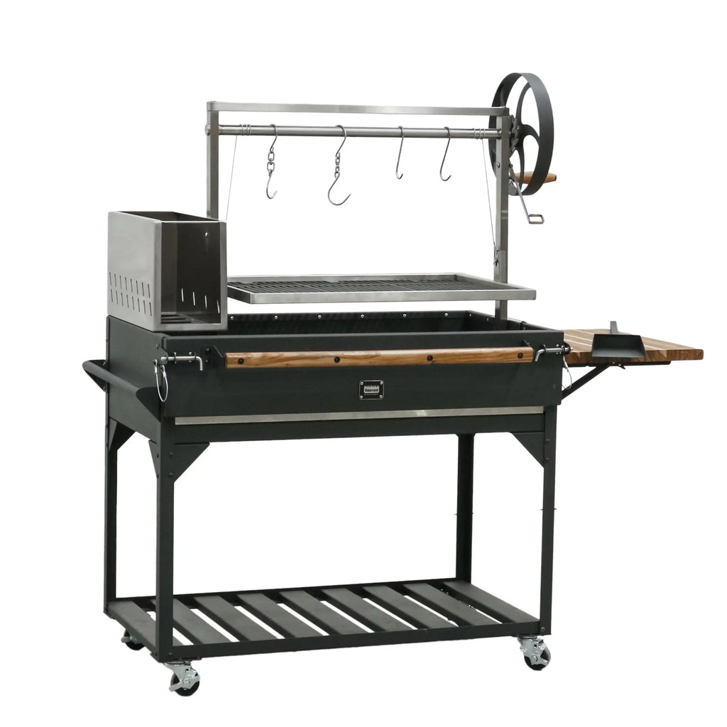 2026 NewBackyard Discovery Argentine Santa Maria Wood Fire & Charcoal Steel BBQ Grill, Brasero