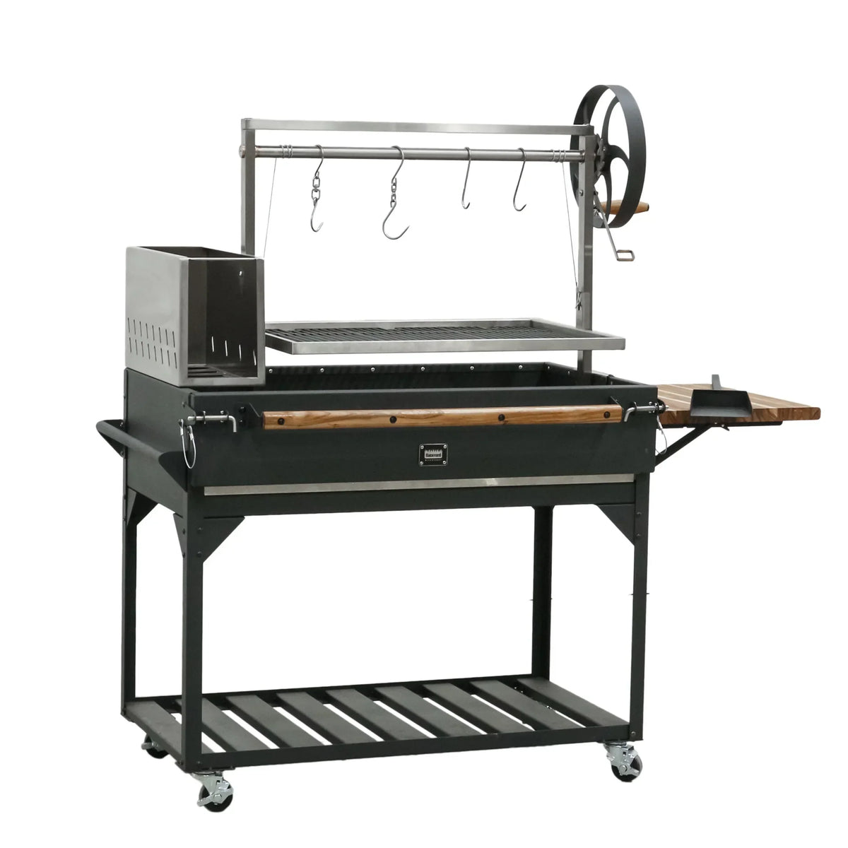 2026 NewBackyard Discovery Argentine Santa Maria Wood Fire & Charcoal Steel BBQ Grill, Brasero